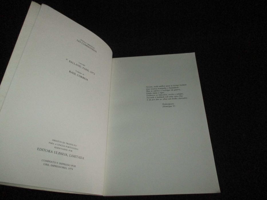 Livro Os Comandos Marc Flament