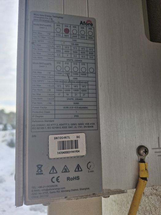 Falownik Afore BNT004KTL