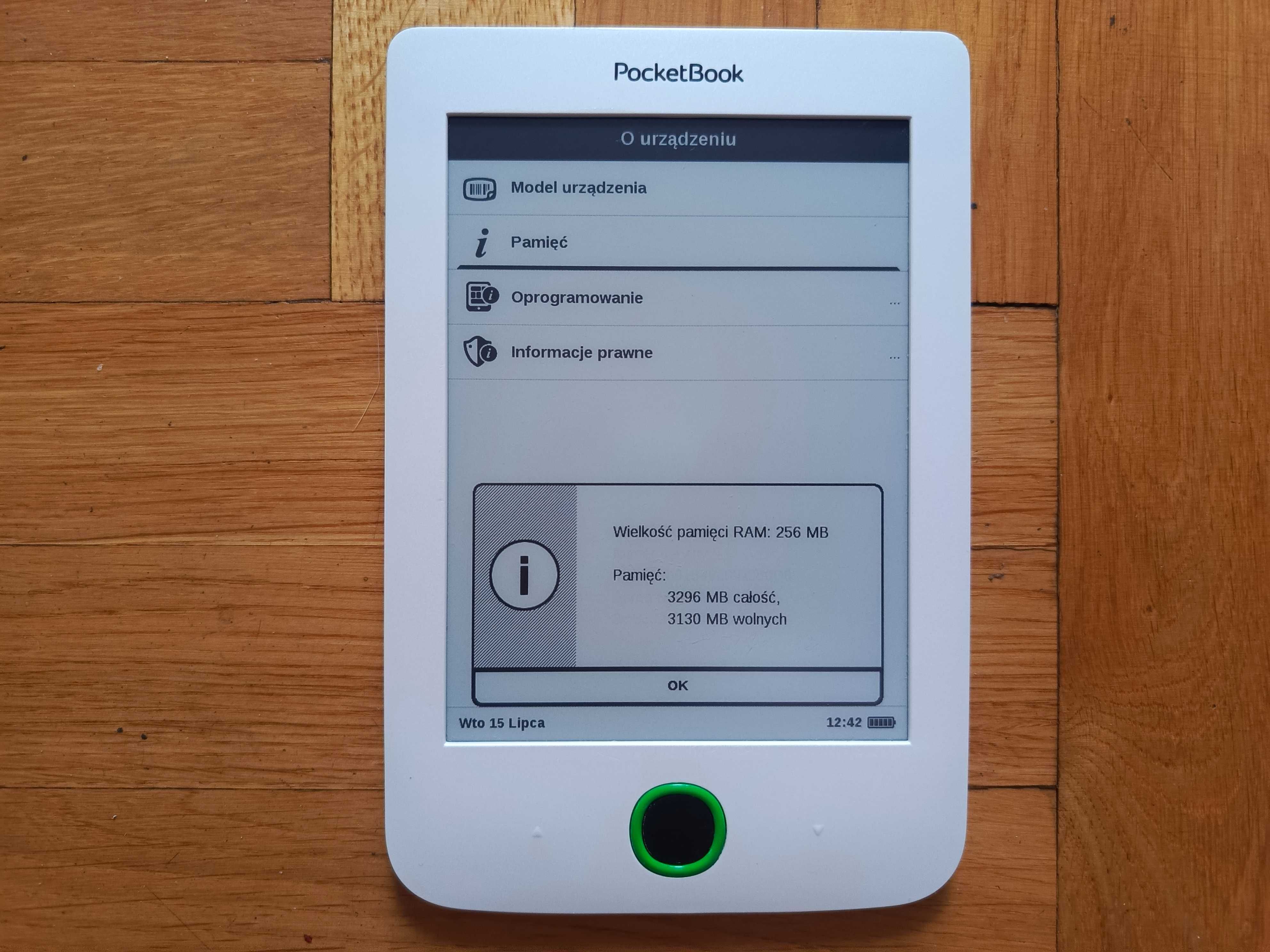 Czytnik książek E-book Reader Pocketbook Basic 2 PB614W Biały