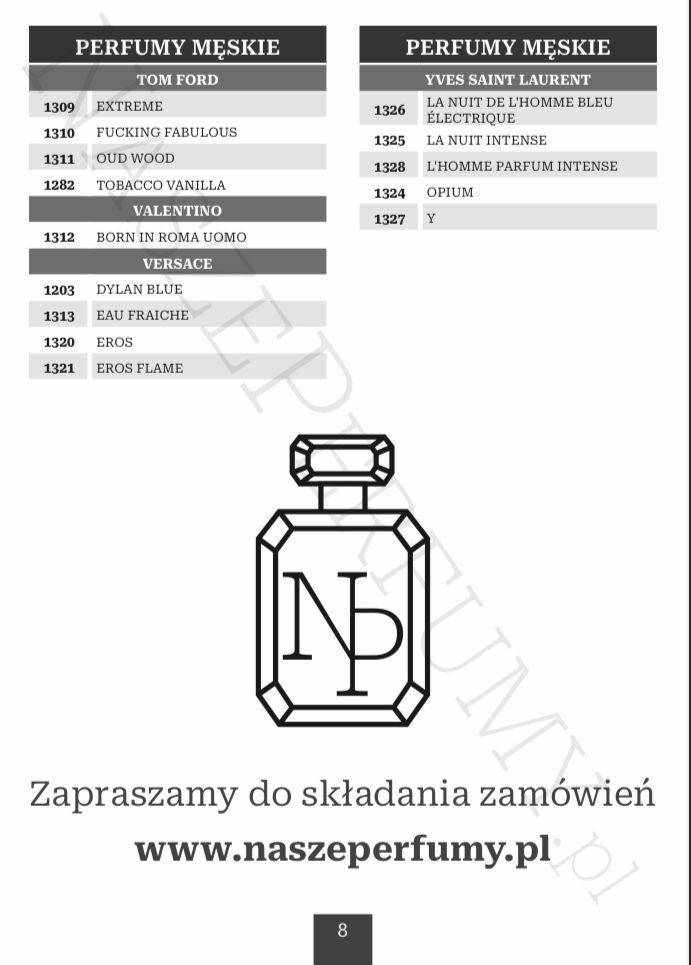 Perfum damski męski odpowiedniki oryginalnych trwałe