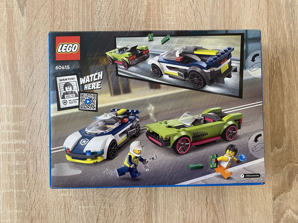 Nowe LEGO City Pościg radiowozu za muscle carem 60415.