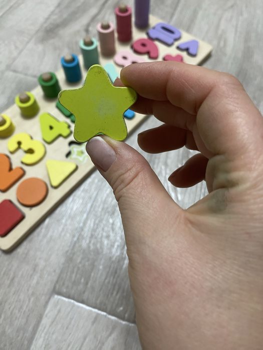 Цифри навчальні деревяні