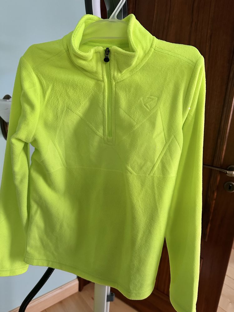 Kurtka narciarska plus golf limonka 140 cm