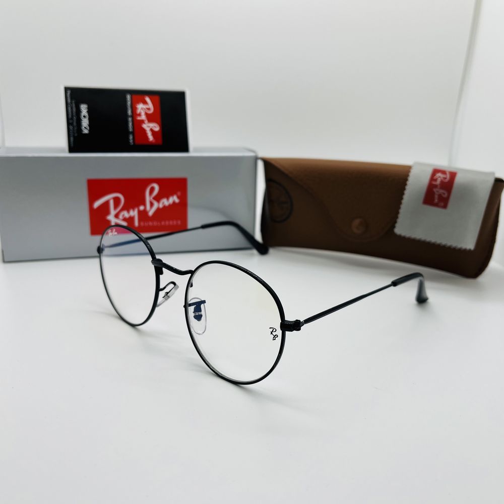 Круглые очки для стиля, имиджа|Оправа Ray Ban Round Metal 3447 Black