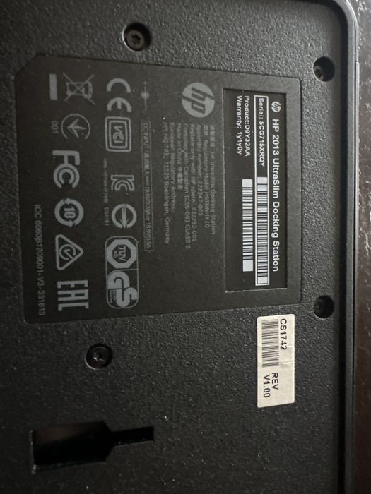 Hub stacja HP ultra slim 2013 D9Y32AA 2xDP
