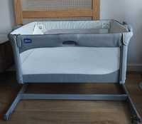 Chicco Next2Me Magic Cool Grey + materac Rucken + dodatki