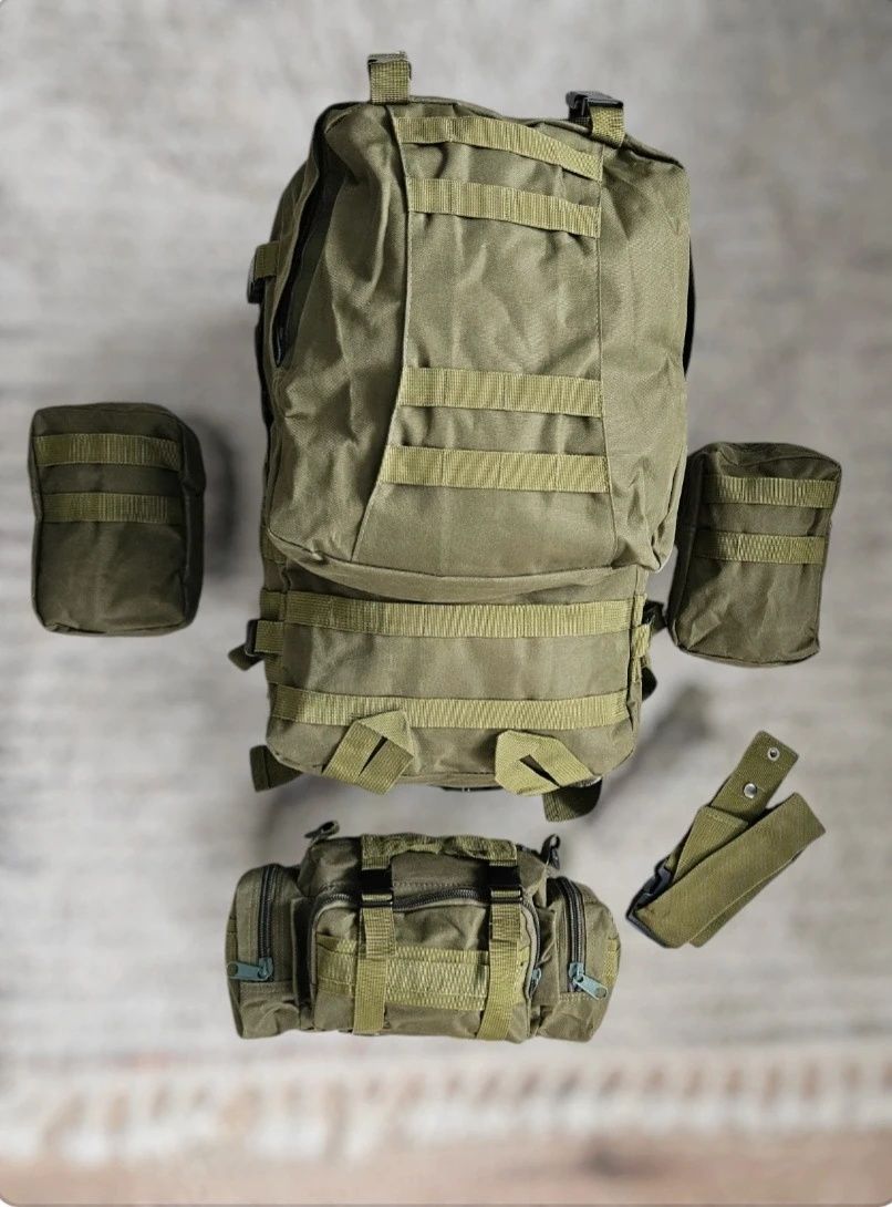 Plecak Wojskowy Taktyczny Militarny Survival 4w1 Torba wojskowa Molle