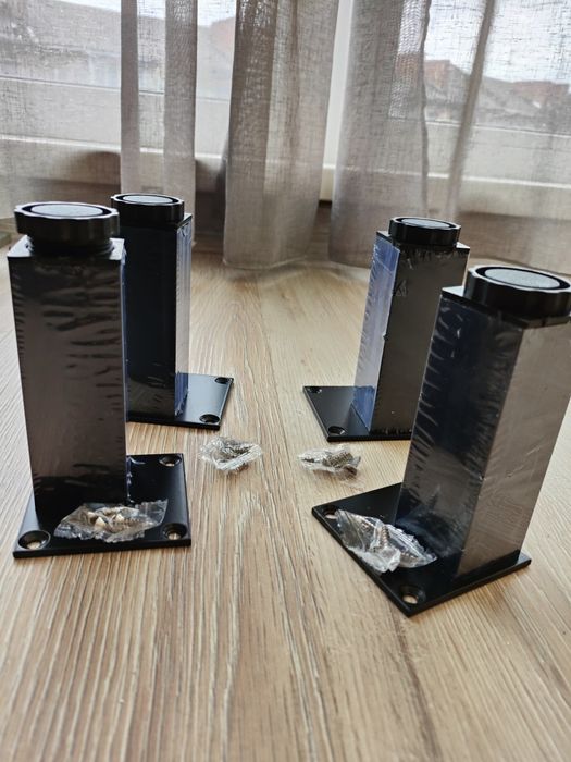 Ніжка меблева Farutti регульована чорний матовий