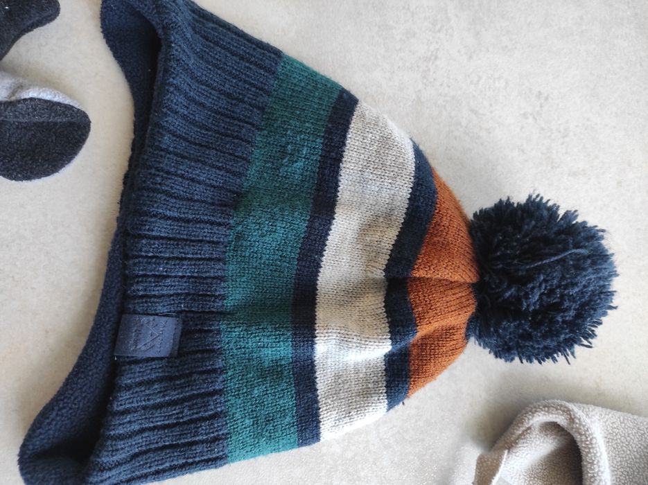 Zestaw czapek H&M renifer 92 98.104 zima chłopiec