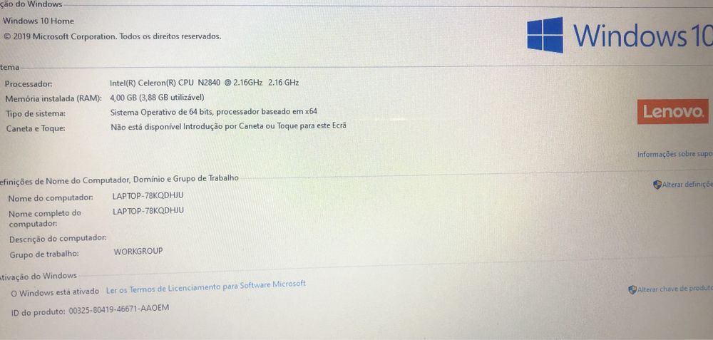 Portatil Lenovo ideapad 100-15IBY 80MJ