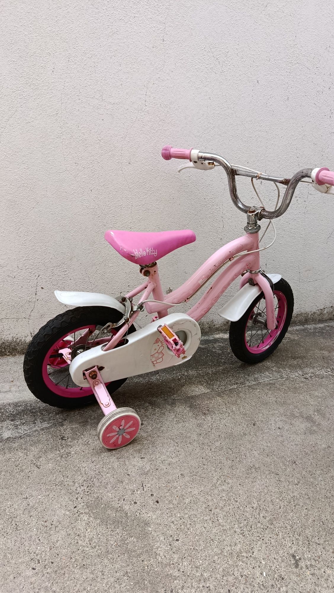Bicicleta como nova par menina