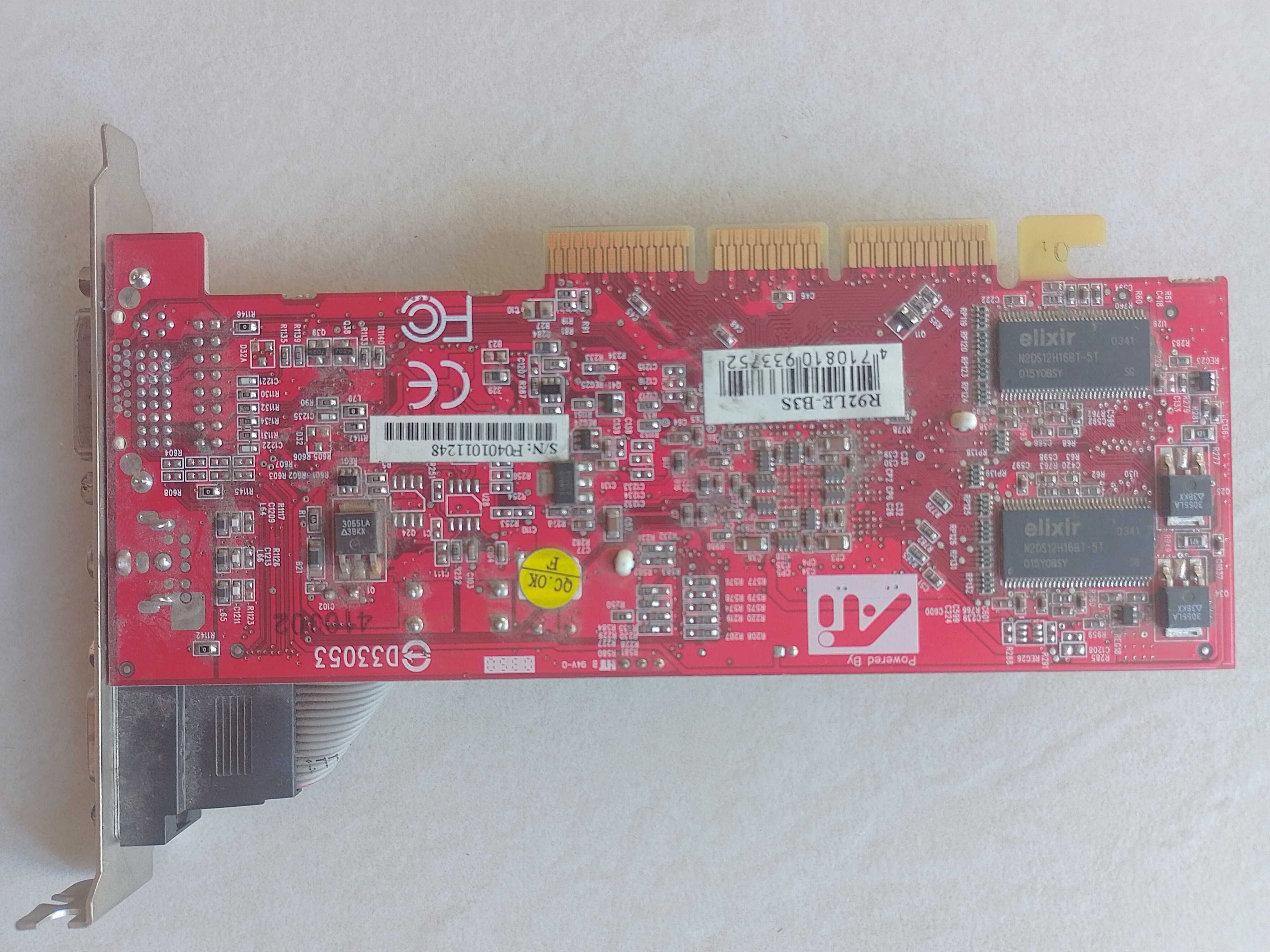 ATI Radeon R92LE 128MB AGP DVI VGA Comp out S-VID відеокарта 9200