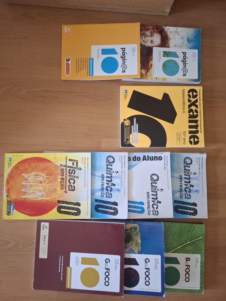 livros escolares 10 ano