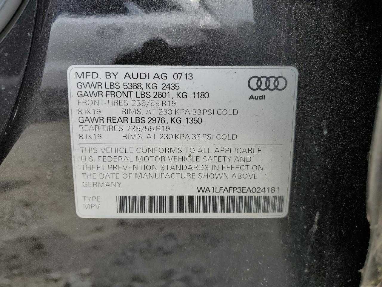 Audi Q5 Premium Plus 2014