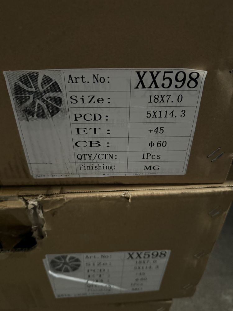 Диски Нові Toyota 5/114.3/R18