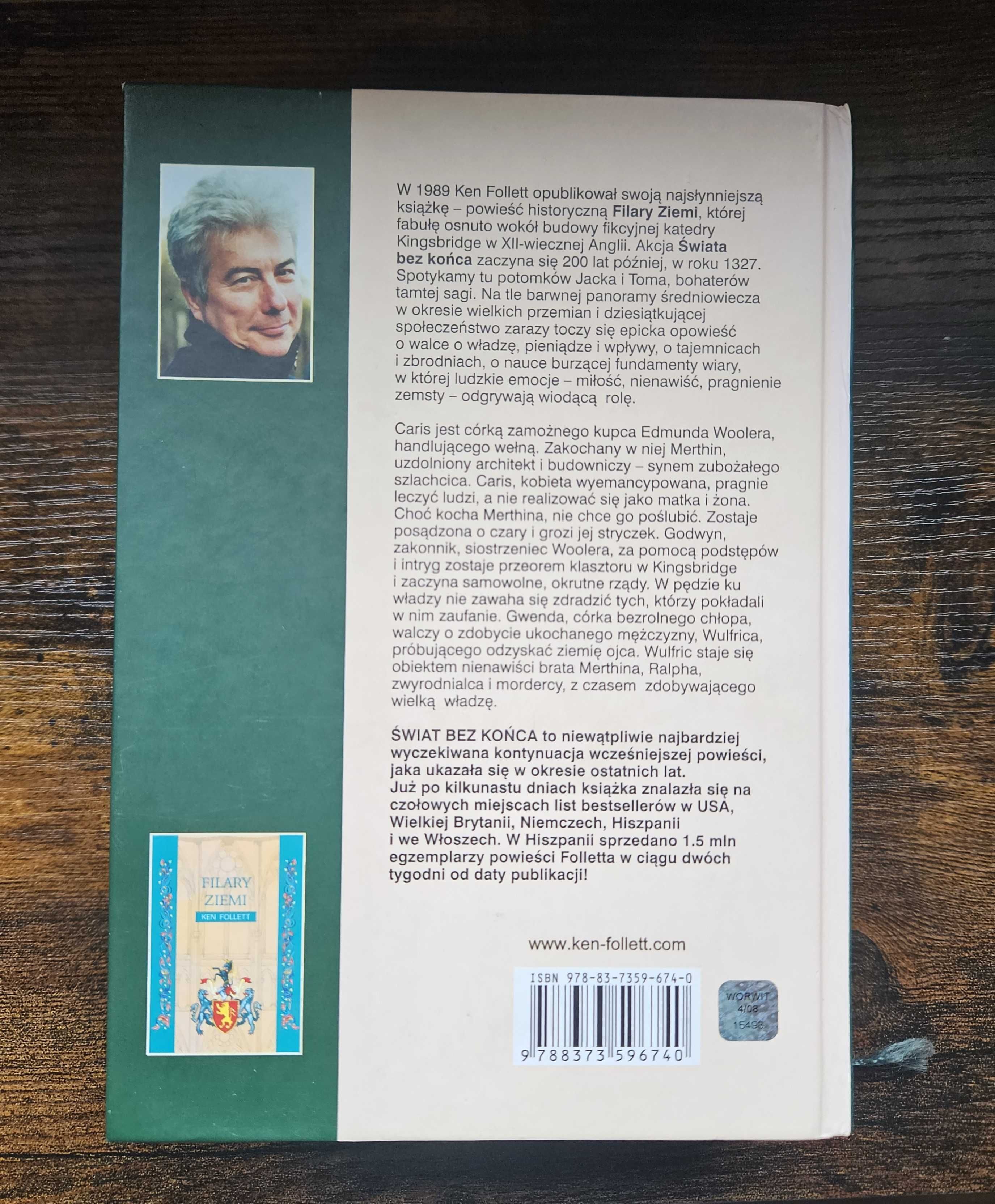 Świat bez końca Ken Follett, twarda oprawa