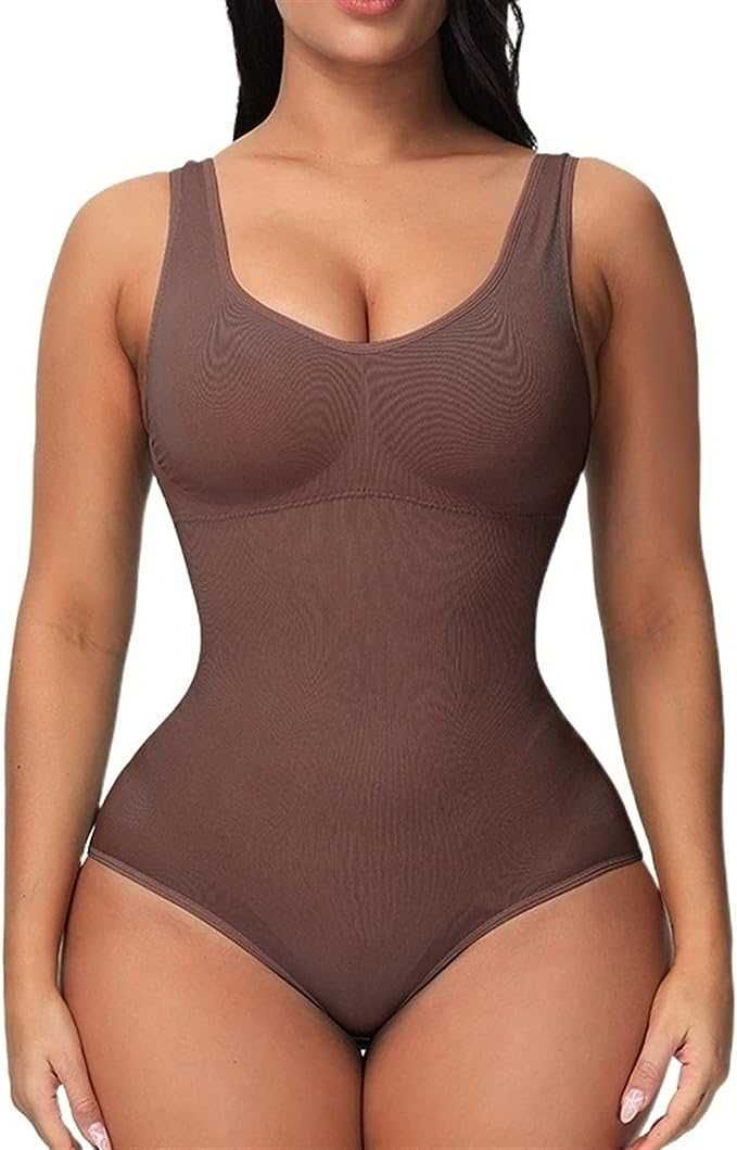 Nowe wyszczuplające body/Bielizna/Odzież pod ubranie/ ! M ! /B128-BEŻ