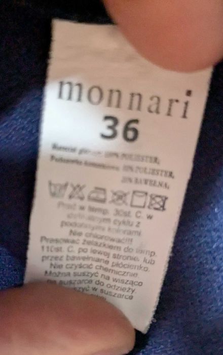 Monnari spódnica ołówkowa granatowa rozm. 36