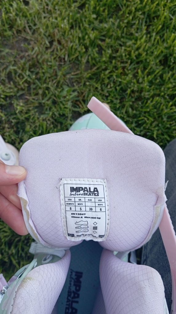 Rolki Impala roz. 39, wkładka 25 cm.