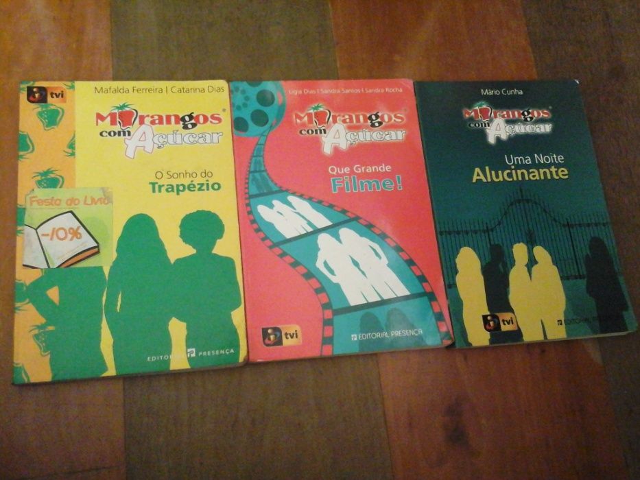 Livros infantojuvenis (MCA, Clube das Chaves e Hannah Montana)