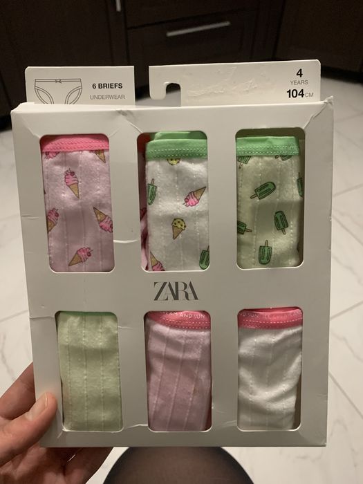 Набір трусиків для дівчинки від ZARA 104см