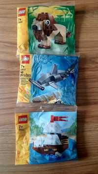 Lego ceator : lew,  statek , rekin młot
