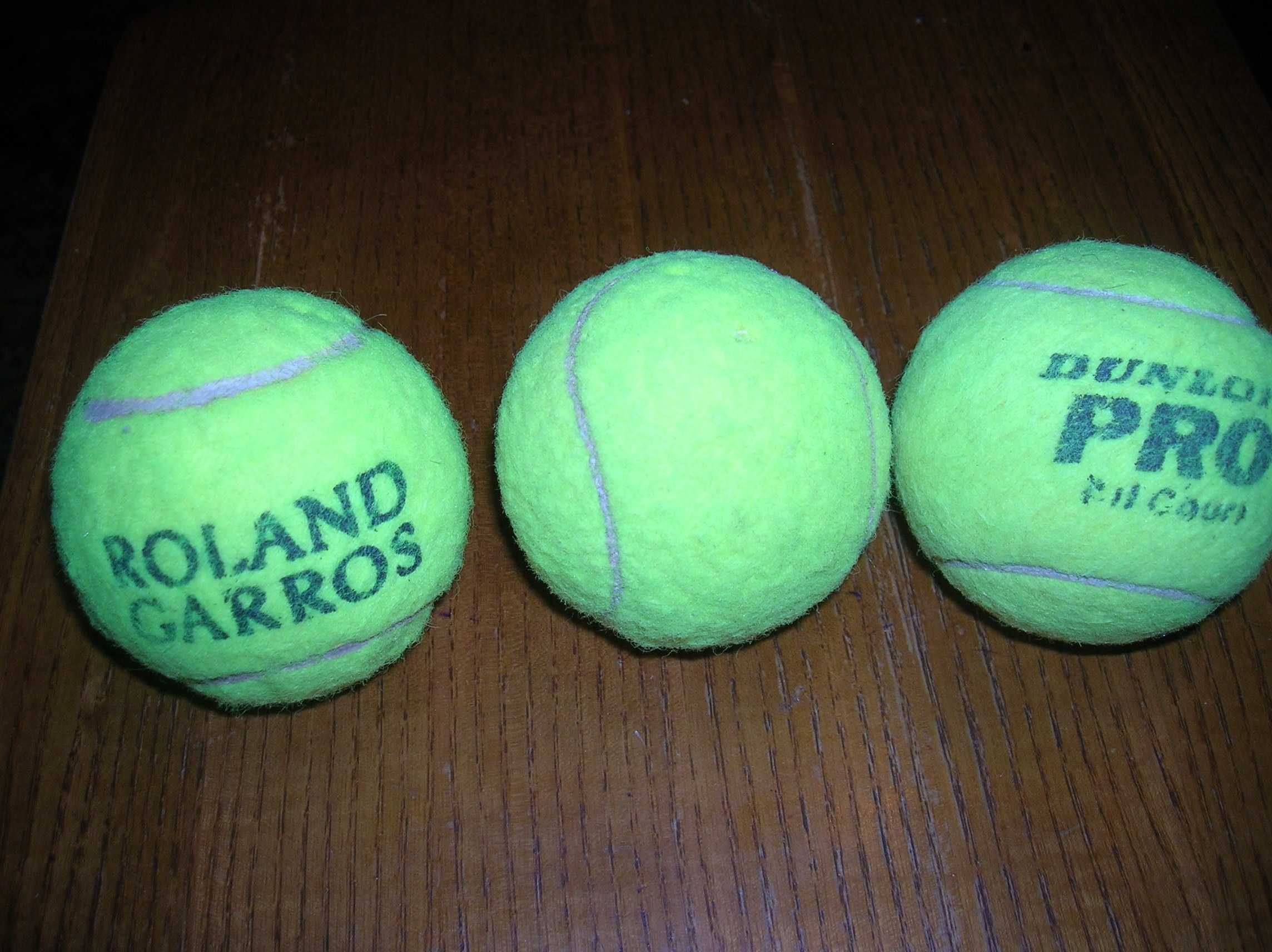 Теннисные мячики диаметр 7см разных фирм и мяч для бейсбола кожаный