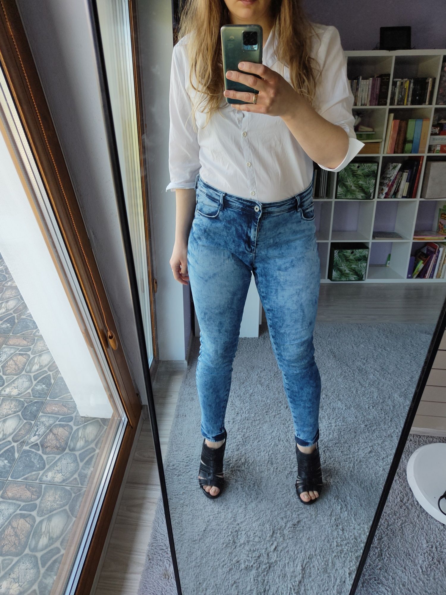 Spodnie jeans L-XL