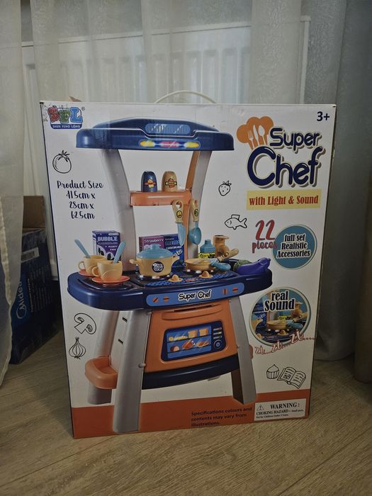 Кухня іграшкова зі звуком і світлом, з коробкою