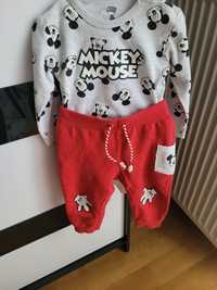 Komplet body + spodnie Micky Mouse rozmiar 80