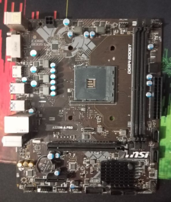 Материнская плата А320М-А PRO + базовый кулер AMD