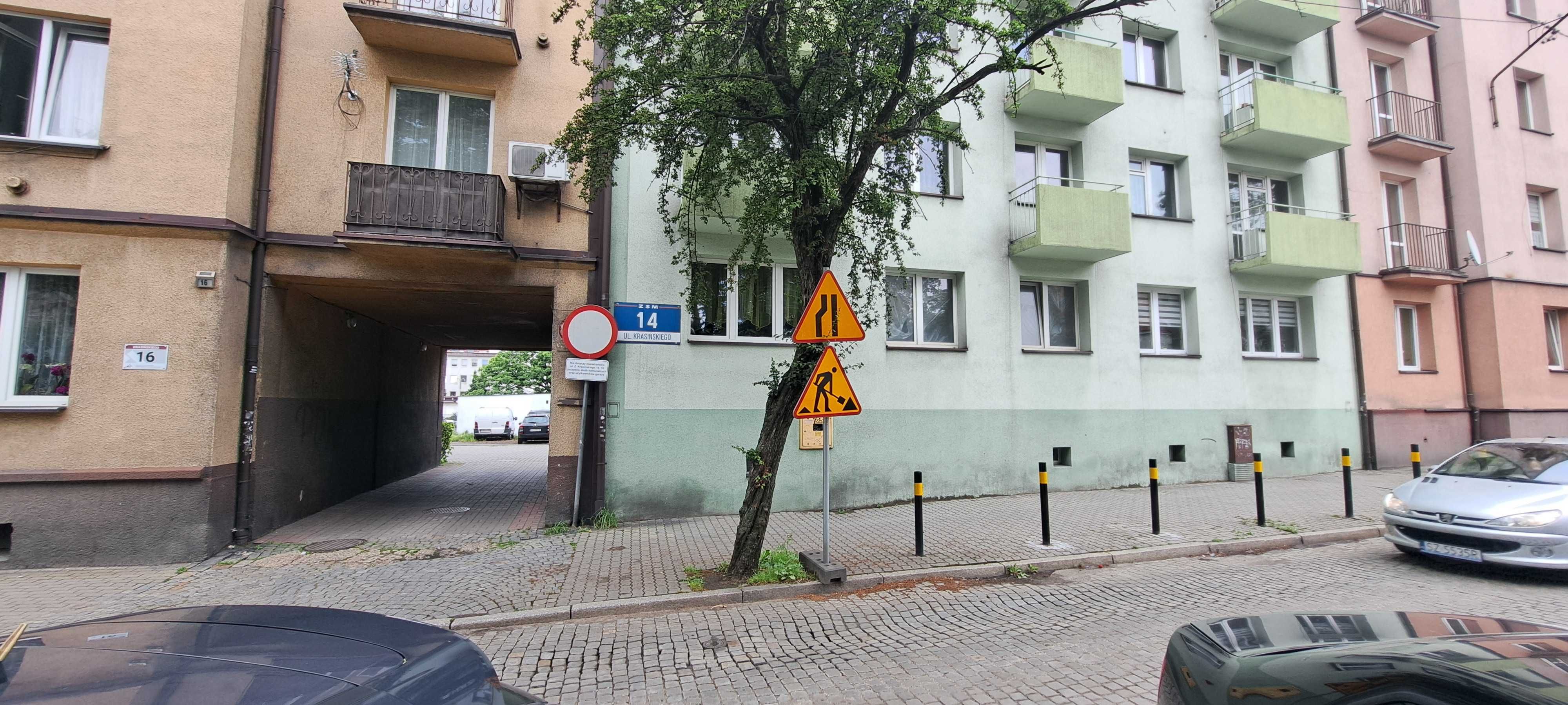 Garaż Krasińskiego 14 Po remoncie z Księgą Wieczystą i prądem.