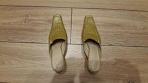 Buty OLEKSY, skórzane, rozmiar 38, kolor zielony