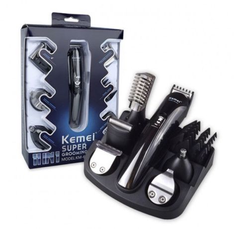 Машинка триммер бритва для стрижки волос KEMEI KM-600 11 В 1