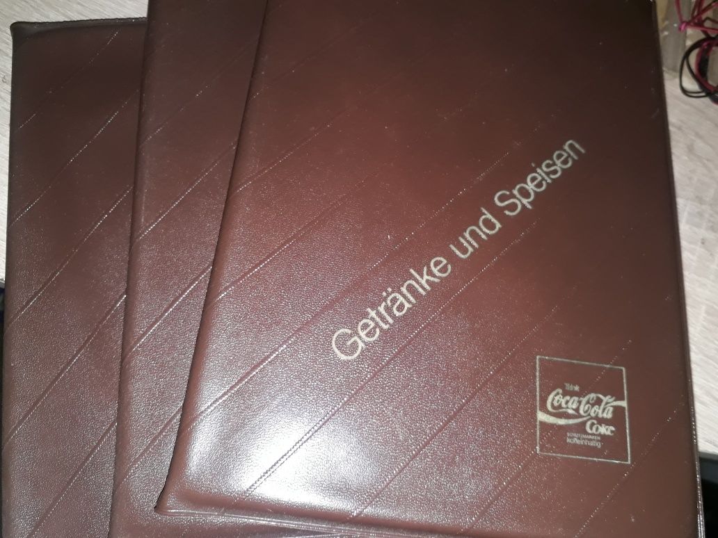 Menu na napoje Coca cola
