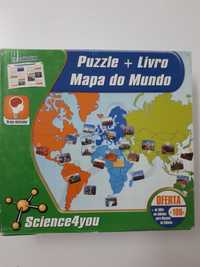 Mapa do Mundo - Puzzle + Livro