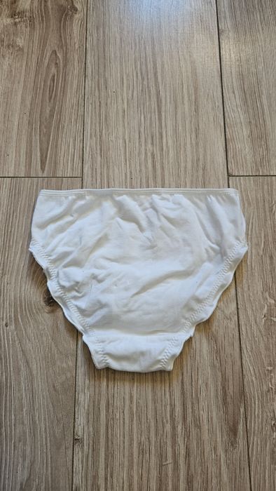 Nowe majtki figi dziewczęce Zara basic białe