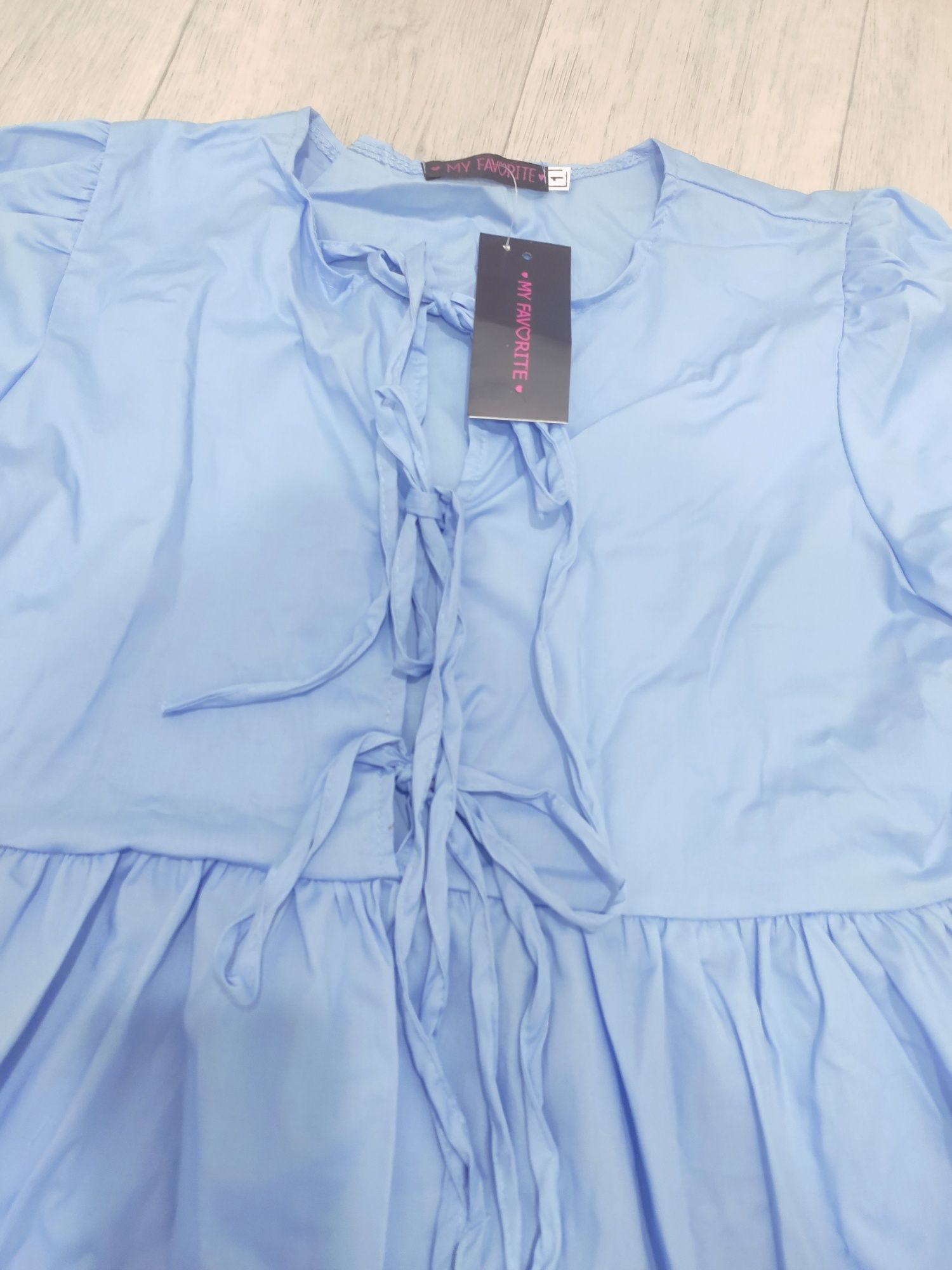Платье женское голубое лёгкое летние
