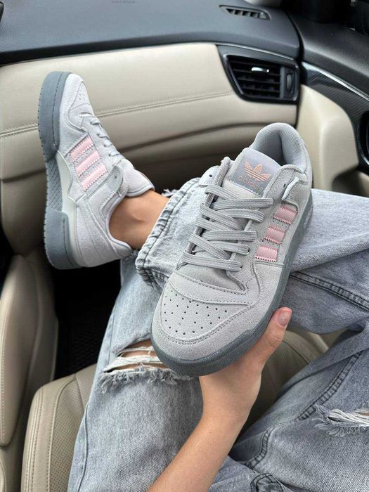Кросівки Adidas Forum Low Grey Pink premium