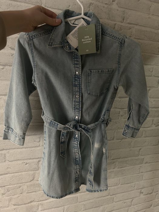 Джинсове плаття дитяче HM 116р нове