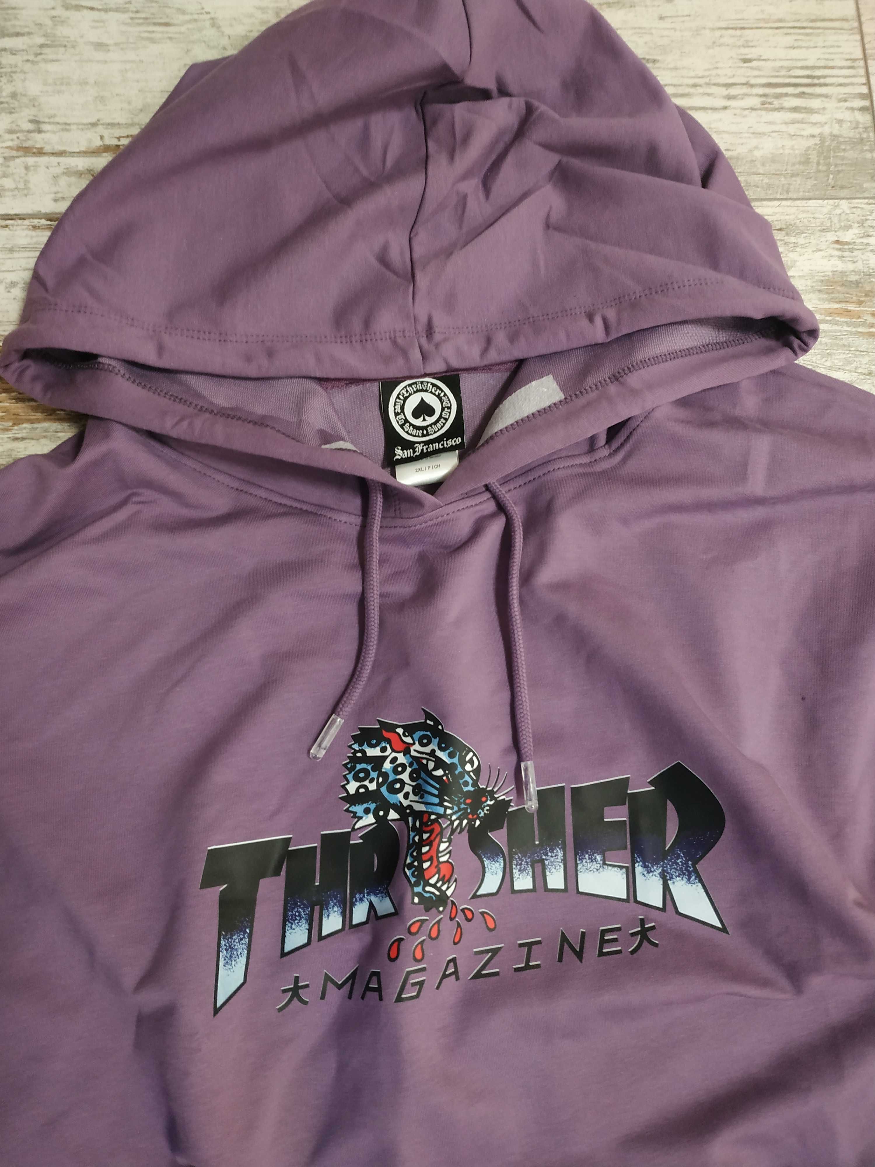 Продам худі толстовку Thrasher violet Leopard sk8 Y2K