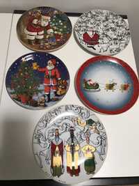 Pratos porcelana SPAL do natal