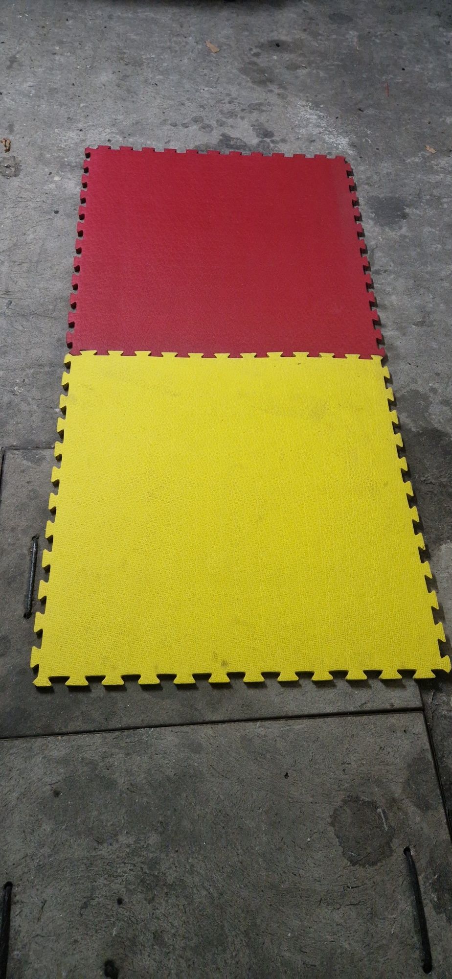 Tectake 6 quadrados de borracha - Tapetes de Fitness/para quarto de