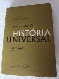 Compêndio de História Universal editado em 1965