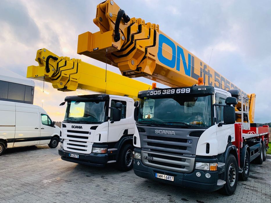 Podnośnik koszowy, zwyżka - 22m, 27m, 45m, 53m, 70m - Warszawa