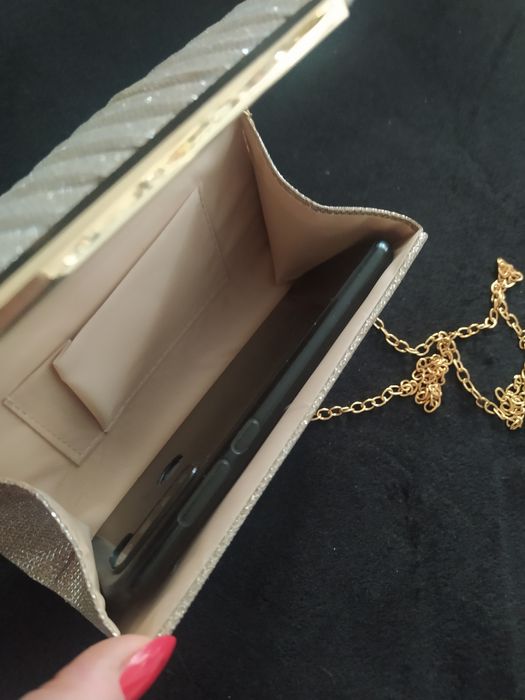 Torebka mała złota