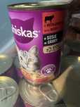 19 sztuk puszek Whiskas wolowina w sosie gravy