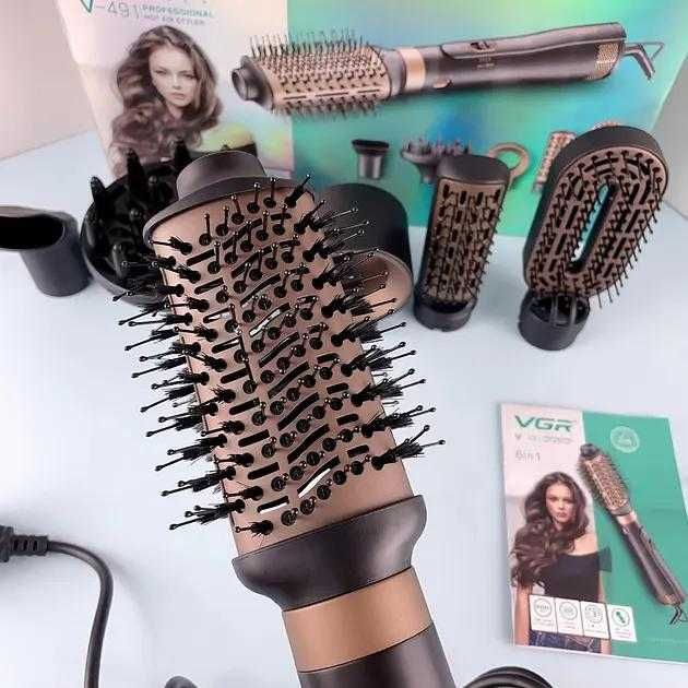 Фен-щітка 6 в 1 VGR V491, 1000 Вт