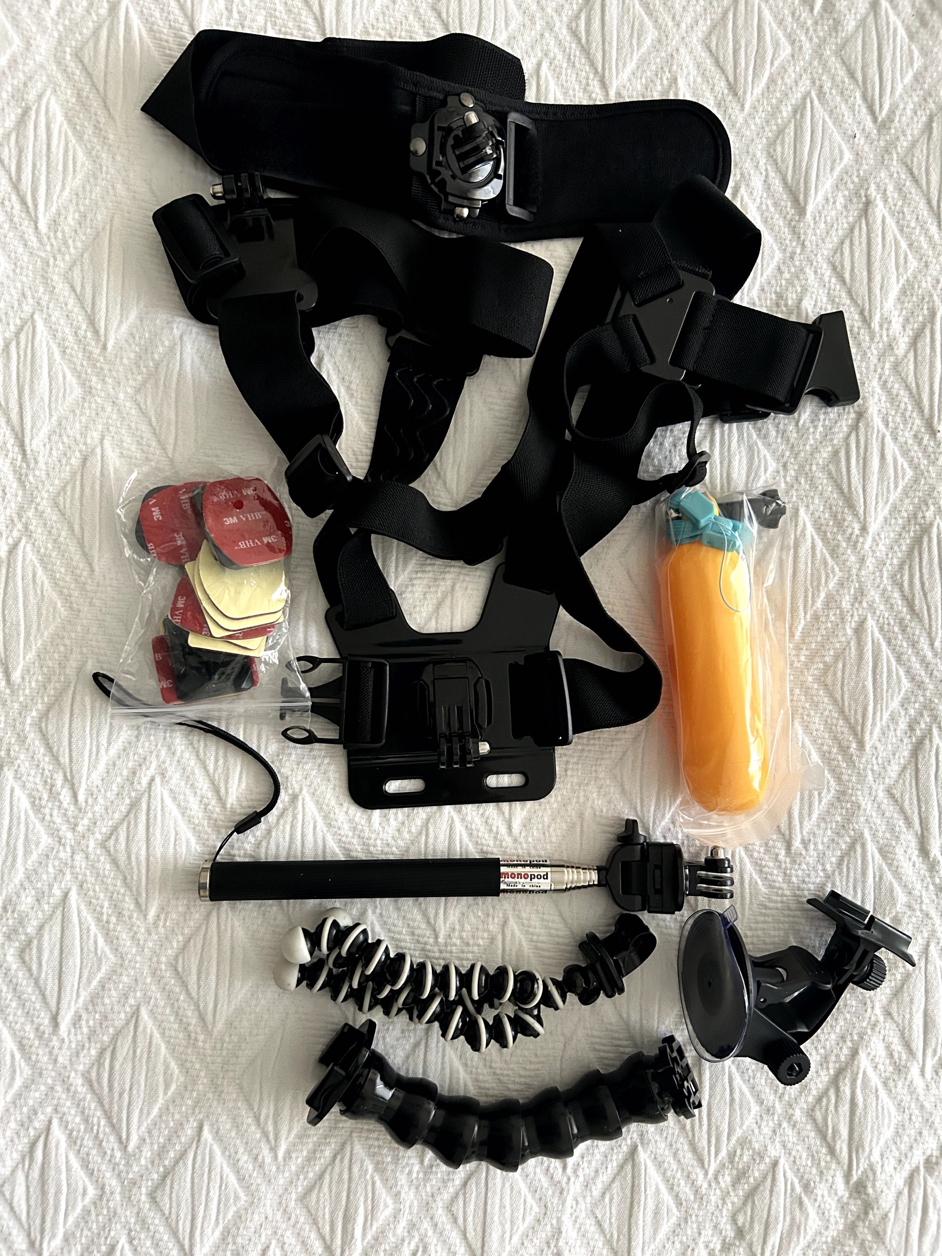 GoPro Hero 5 + acessórios + gimbal + 2 baterias com carregador duplo