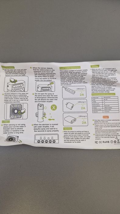 Прод Портативний вентилятор Air Cooler Fan 10W